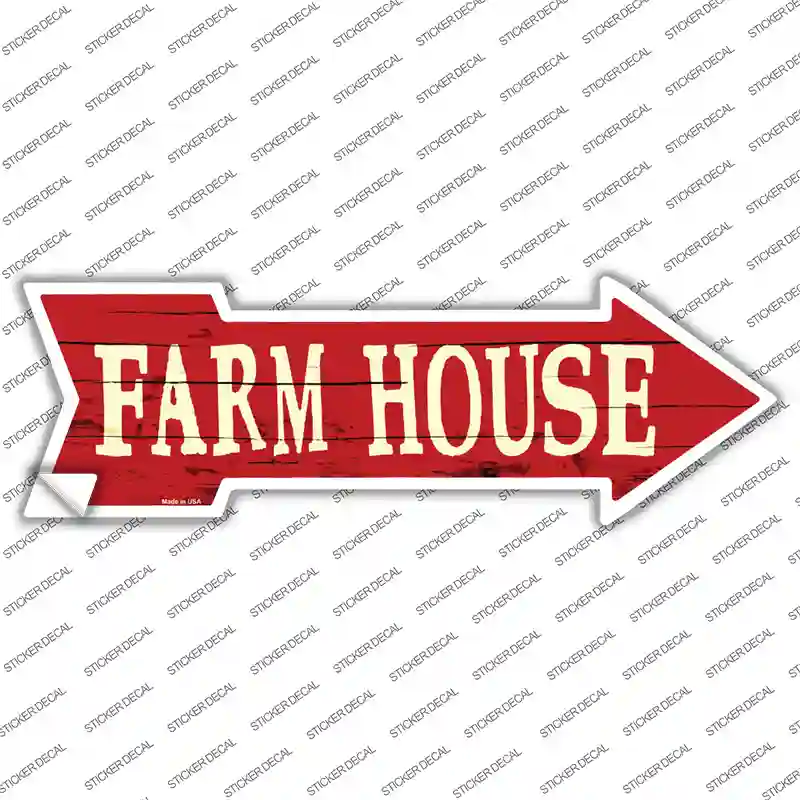 Farm House Novelty Arrow Sticker Decal