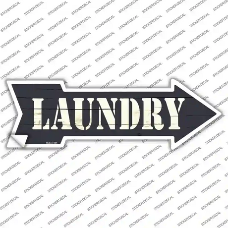 Laundry Novelty Arrow Sticker Decal