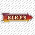 Bikes Bulb Letters Novelty Arrow Sticker Decal