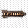 Fishing Bulb Letters Novelty Arrow Sticker Decal