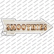 Smoothies Bulb Letters Novelty Arrow Sticker Decal