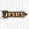 Jesus Bulb Letters Novelty Arrow Sticker Decal