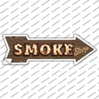 Smoke Shop Bulb Letters Novelty Arrow Sticker Decal