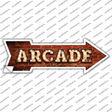 Arcade Bulb Letters Novelty Arrow Sticker Decal