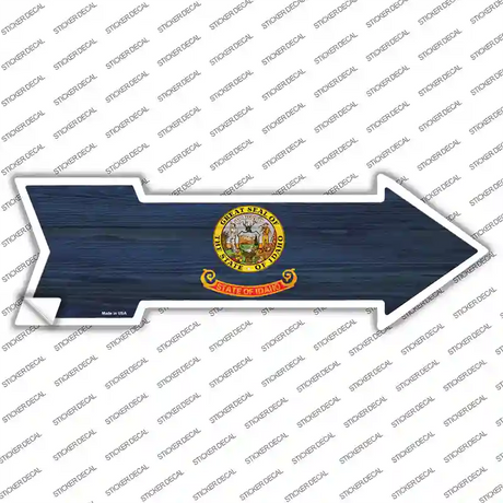 Idaho State Flag Novelty Arrow Sticker Decal