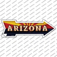 Arizona Bulb Lettering Novelty Arrow Sticker Decal