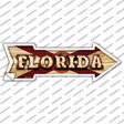 Florida Bulb Lettering Novelty Arrow Sticker Decal