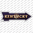 Kentucky Bulb Lettering Novelty Arrow Sticker Decal
