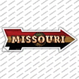 Missouri Bulb Lettering Novelty Arrow Sticker Decal