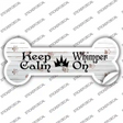 Keep Calm Whimper On Novelty Bone Sticker Decal Small