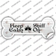 Keep Calm Sniff On Novelty Bone Sticker Decal Small