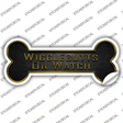 Wigglebutts on Watch Novelty Bone Sticker Decal Small
