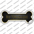 No Soliciting Novelty Bone Sticker Decal Small