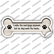 Dogs Owns House Novelty Bone Sticker Decal Small
