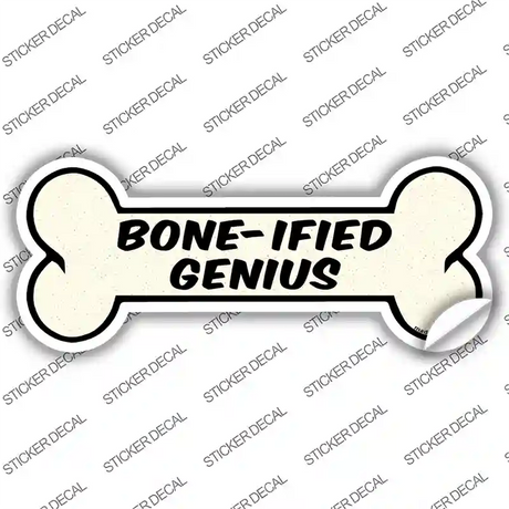 Boneified Genius Novelty Bone Sticker Decal Small