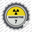 Radioactive Novelty Bottle Cap Sticker Decal