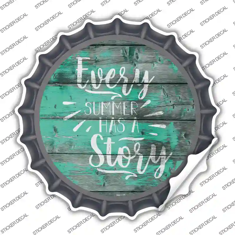 Every Summer Story Novelty Bottle Cap Sticker Decal