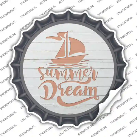 Summer Dream Novelty Bottle Cap Sticker Decal