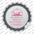 Daddys A Hunter Novelty Bottle Cap Sticker Decal