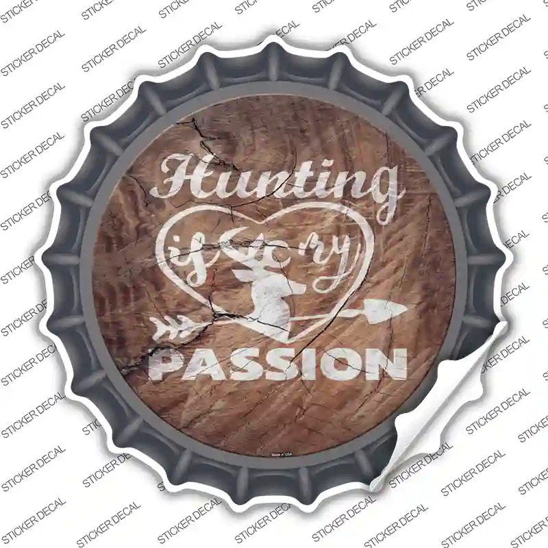 Hunting Passion Novelty Bottle Cap Sticker Decal