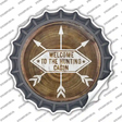 Welcome to the Hunting Cabin Novelty Bottle Cap Sticker Decal