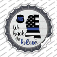 Mississippi Back The Blue Novelty Bottle Cap Sticker Decal