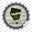 Lets Get High In Nevada Novelty Bottle Cap Sticker Decal