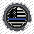 Blue Line Novelty Bottle Cap Sticker Decal