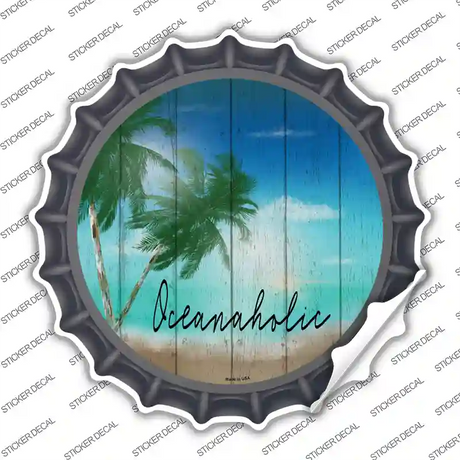 Oceanaholic Novelty Bottle Cap Sticker Decal