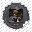 Custom Retro Hotrod Novelty Bottle Cap Sticker Decal