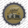 Dads Garage Custom Hotrod Novelty Bottle Cap Sticker Decal