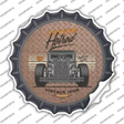Built For Speed Hotrod Novelty Bottle Cap Sticker Decal