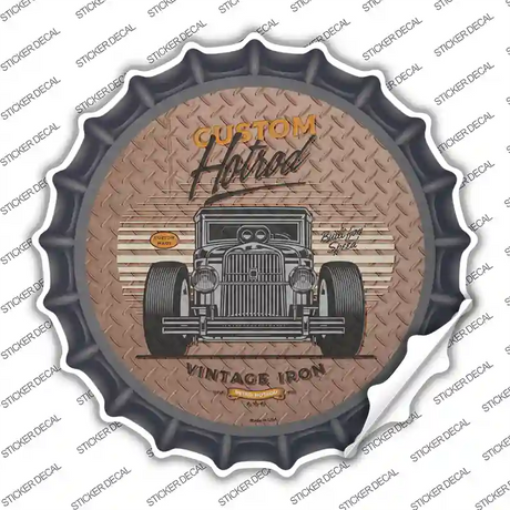 Built For Speed Hotrod Novelty Bottle Cap Sticker Decal