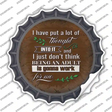Being An Adult Isnt Gonna Work Novelty Bottle Cap Sticker Decal