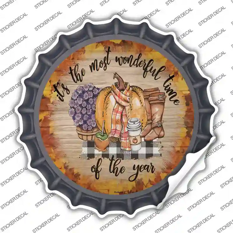 Wonderful Time Of Year Novelty Bottle Cap Sticker Decal