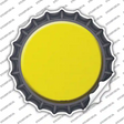Yellow Novelty Bottle Cap Sticker Decal