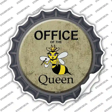 Office of the Queen Novelty Bottle Cap Sticker Decal
