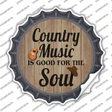 Country Music Soul Novelty Bottle Cap Sticker Decal