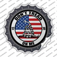 1776 US Flag Gadsden Novelty Bottle Cap Sticker Decal