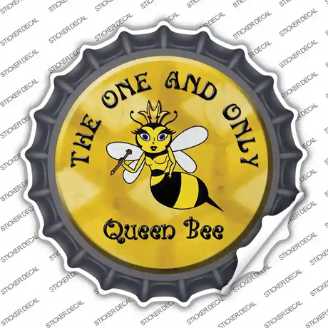 The One and Only Queen Bee Novelty Bottle Cap Sticker Decal
