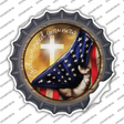 God We Need You American Flag Novelty Bottle Cap Sticker Decal