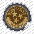 My Happy Place Tristar Tennessee Novelty Bottle Cap Sticker Decal