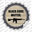 Black Guns Matter Novelty Bottle Cap Sticker Decal