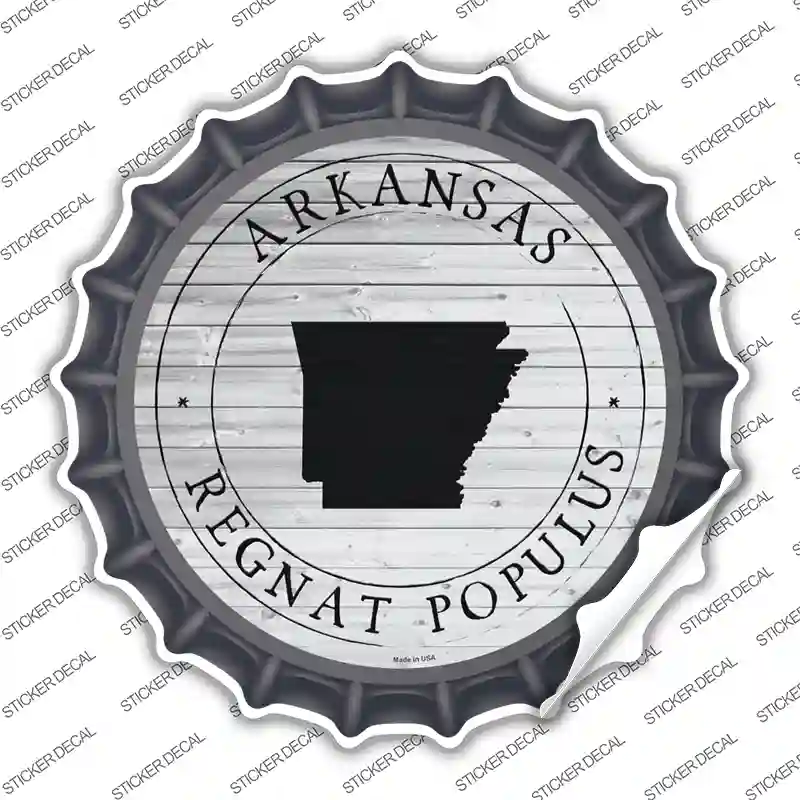 Arkansas Regnat Populus Novelty Bottle Cap Sticker Decal