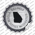 Georgia Wisdom Justice Moderation Novelty Bottle Cap Sticker Decal