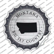 Montana Big Sky Country Novelty Bottle Cap Sticker Decal