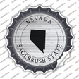 Nevada Sagebrush State Novelty Bottle Cap Sticker Decal