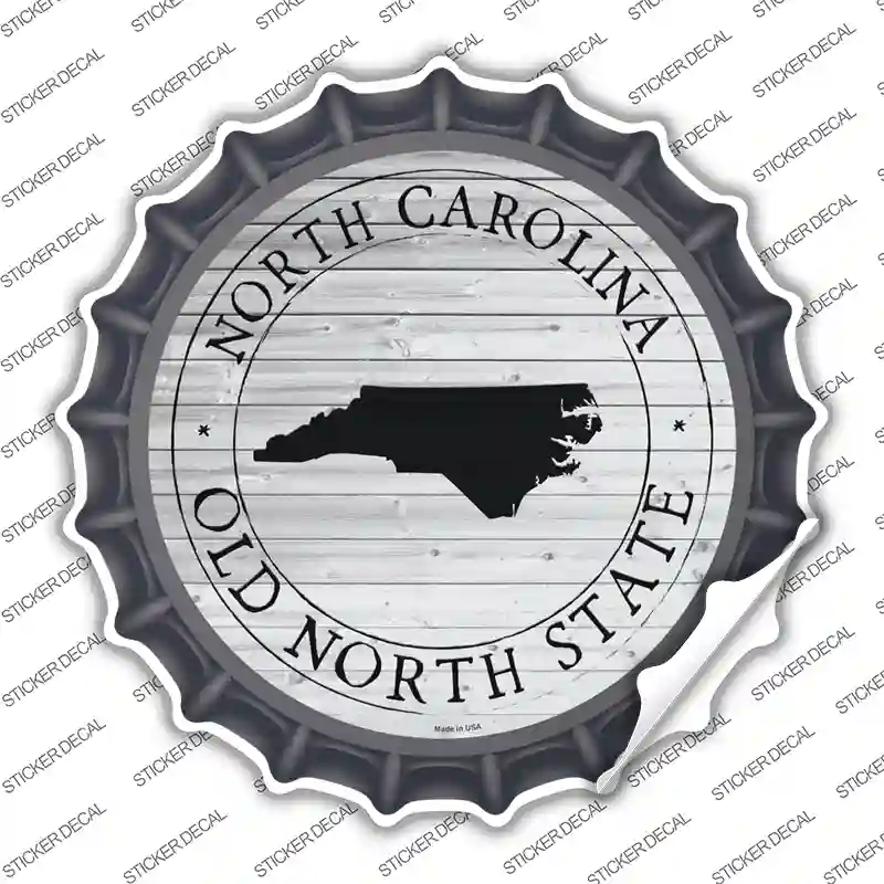 North Carolina Old North State Novelty Bottle Cap Sticker Decal