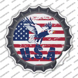 USA Eagle Novelty Bottle Cap Sticker Decal
