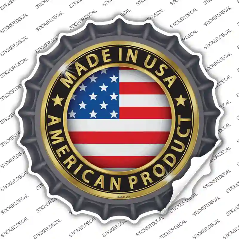 American Product Novelty Bottle Cap Sticker Decal